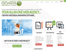 Tablet Screenshot of dewata-production.com